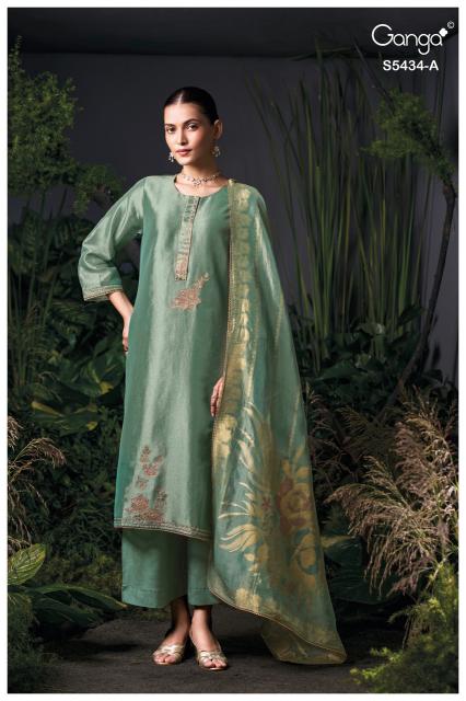 Ganga brielith 5434 wholesale dress material in delhi
